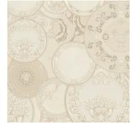 As Creation Luxury Cream Medallion Wallpaper Ornate Plate Effect Vinyl Feature Wall