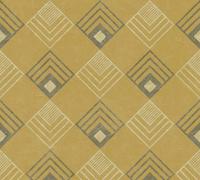 As Creation Luxury Wallpaper New Life Non-Woven Wallpaper Ocher Yellow Beige 376821