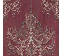 AS Creation Mata Hari Chandelier Red Wallpaper 38096-3 - Candles Pearls