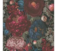 AS Creation Michalsky Floral Roses Flowers Wallpaper Red Blue Black 39979-1