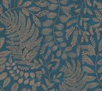 As Creation Midnight Botanical Blue Metallic Simply Spray Pre-Pasted 53Cm X 1050Cm