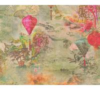 AS CREATION MULTI JAPANESE ASIAN SCENERY FUSION LANTERN WALLPAPER SHINY 37466-1