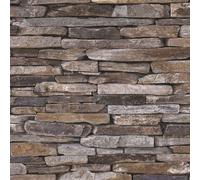 AS Creation Natural Slate Effect Textured Wallpaper in Grey AS Creation Grey