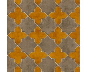 AS Creation New Walls Moroccan Tiles Yellow Wallpaper 37421-2 - Paste the Wall