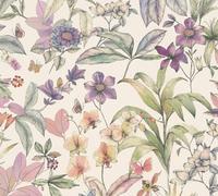 As Creation Non-Woven Pintwalls 3 Floral Cream Botanical Butterfly Wallpaper 791872