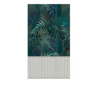 AS Creation Palm Leaf & Wood Slats 2 In 1 Vinyl Textured Wallpaper in Green AS Creation Green