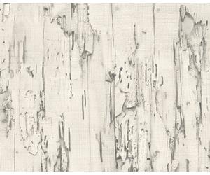 As Creation Realistic Scrap Old White Wood Wall Effect Feature Wallpaper As.creation 95402-2