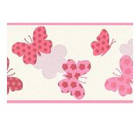 As Creation Red And Pink Butterflies Border Wallpaper Paste The Paper