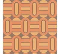 As Creation Retro 70's Shape Pattern Orange Wallpaper Textured Paste The Wall