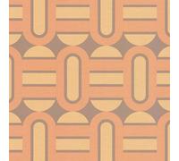 A.S. Création Retro 70's Shapes Wallpaper Brown/Yellow/Orange Retro Chic 395362 8.50m x 0.53m Paste The Wall
