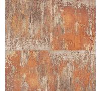 As Creation Rustic Metal Panel Sheet Brown Grey Metallic Wallpaper 361182