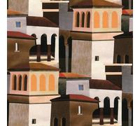 As Creation Rustic Town - Abstract Building Pattern Wallpaper - 79187-1
