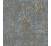 As Creation Stories Of Life Blue & Gold Industrial Metallic Wallpaper 39670-1