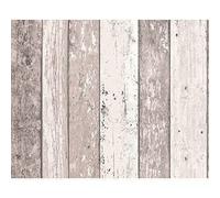 AS Creation Surf Beach Hut Painted Wood Pattern Faux Effect Wallpaper (Brown Cream 855053)