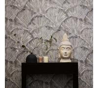 AS Creation Textured Shells Brown & Grey Geometric Wallpaper 78198-1