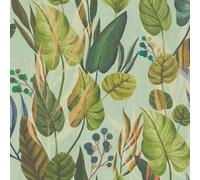AS Creation Tropical Leaf Pattern Green Blue Wallpaper Paste The Wall Vinyl