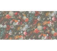 As Creation Vintage Botanical Floral Wallpaper 38004-3 Dark Charcoal Multi Floral Design - 10.05M X 1.06M