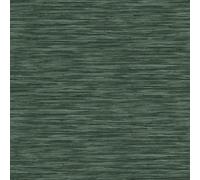 As Creation Weave Effect Dark Moss Green Horizontal Stripe Wallpaper, Washable Vinyl Non-Woven Wallpaper