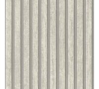 A.S. Création PintWalls II 391095 3D Effect Wooden Wall Scandinavian 10.05 m x 0.53 m Made in Germany Grey/Light Grey