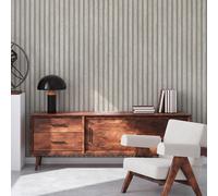 A.S. Création PintWalls II 391095 3D Effect Wooden Wall Scandinavian 10.05 m x 0.53 m Made in Germany Grey/Light Grey