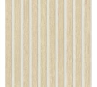 AS Creation Wood Slats Wallpaper 3D Paneling Effect Vinyl Textured Beige 39109-7