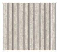 AS Creation Wood Slats Wallpaper in Mid Grey AS Creation Mid Grey