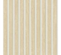 As Creation Wooden Slats Panelling 3D Wood Panel Stripe Non Woven Wallpaper Beige White 39109-7