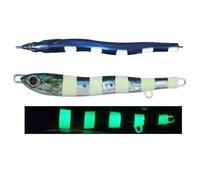 AS Fast Jig Lure For Fishing | 3D Printed Treble Hook | Speed Falling Metal Bait | 40g, 60g, 80g Options(Blue,60g-1pcs)