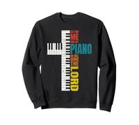 "As For Me and My Piano We Will Serve The Lord" Cross Design Sweatshirt