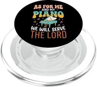 As For Me And My Piano We Will Serve The Lord PopSockets PopGrip for MagSafe