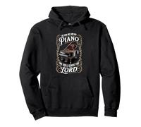 As For Me And My Piano We Will Serve The Lord Pullover Hoodie