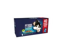 As Good As It In Jelly Wet Cat Food 85g X40 - Ocean Feasts Selection - No Artificial Flavourings Or Artificial Preservatives Were - Added In Line With The Regulation - Source Of Omega-6 Fatty Acids