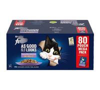 As Good as It Looks Mixed Cat Food 80 x 85g - Specially Prepared With Tender Meaty Pieces in a Succulent Jelly, We Are Sure Your Cat Will Find It Irresistible Every Meal Time