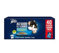 As Good as It Looks Ocean Feasts Cat Food 40 x 85g - For an Average Adult Cat (4kg), Feed 3 Pouches Per Day in at Least 2 Separate Meals