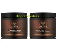 AS I AM CURLING JELLY Coil And Curl Definer Gel 227g -2 Pack RRP £20