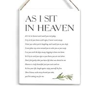 As I Sit In Heaven And Watch You Everyday Rustic Christian For Home Wall Art Decoration 12x16 Inch Metal Tin Sign