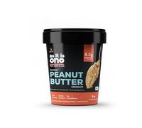 AS-IT-IS Nutrition Peanut Butter Crunchy (Natural and Unsweetened) 100% Plant-based Dairy-free Zero Transfats, Zero Cholesterol Made of Fresh, Roasted Peanuts 1 Kg