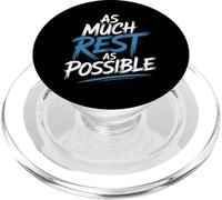 As Much Rest As Possible Sleep Lazy Priorities - PopSockets PopGrip for MagSafe