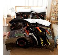 (As Picture7, EU Single(135x200cm)) Monster Jam Bedding Set Single Twin Full Queen King Size Monster Jam F1 Bed Set Aldult Kid Bedroom Duvetcover Sets 3D Print 022