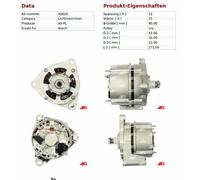 As-Pl Alternator Generator for MAN Mercedes Benz Agriculture