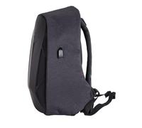 AS-Protection Supreme Premium Laptop Backpack - Full Back Polymer Armour - Shockproof - Anti Theft Zip - 15.6” Laptops - USB Charging - 15 Litre - Black & Grey