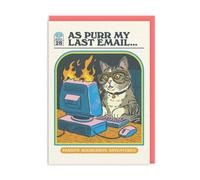 As Purr My Last E Mail Greeting Card
