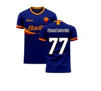 AS Roma 2025-2026 Third Concept Football Kit Libero Mkhitaryan 77 Long Sleeve in Navy | Size: XL AS Roma Navy XL