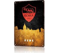 As Roma City Skyline Vintage City Landscape Metal Tin Sign, Retro Travel Tin Signs Posters For Man Cave Bar Garage Car Room Streets Wall Decor 8 X 12 Inch