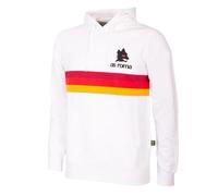 AS Roma Roma Unisex Adult Hooded Sweatshirt White