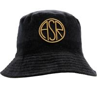 AS Roma Unisex ASR Reversible Velvet Bucket Hat - Black Fisherman Hat