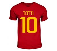 AS Roma Women's Womens Francesco Totti Roma Hero T-Shirt in Red | Size: Medium AS Roma Red M
