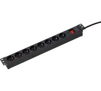 as-Schwabe 19 Zoll RACK 8-fach Steckdosenleiste fu NEW