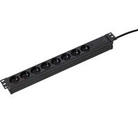 as-Schwabe 19 Zoll RACK 8-fach Steckdosenleiste fu NEW