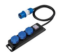 as-Schwabe 3-fach Steckdosenleiste mit Schalter 1, NEW